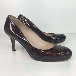 LK Bennett London Sledge Tortoise Platform Pumps EU 37.5